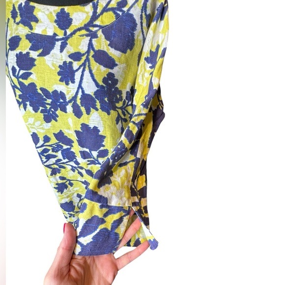Tyler Boe Linen Floral Tunic Dress - Size M - 100% Linen Spring Vacation B199 - Picture 2 of 10